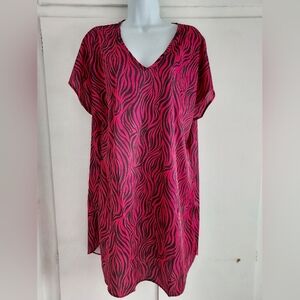 Pink and Black Zebra Print Dress NEW